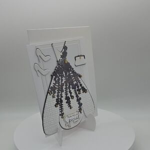 Celebrate in Style – Elegant Dress Design Card and Envelope